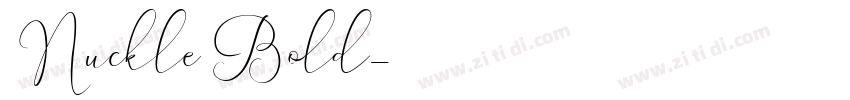 Nuckle Bold字体转换